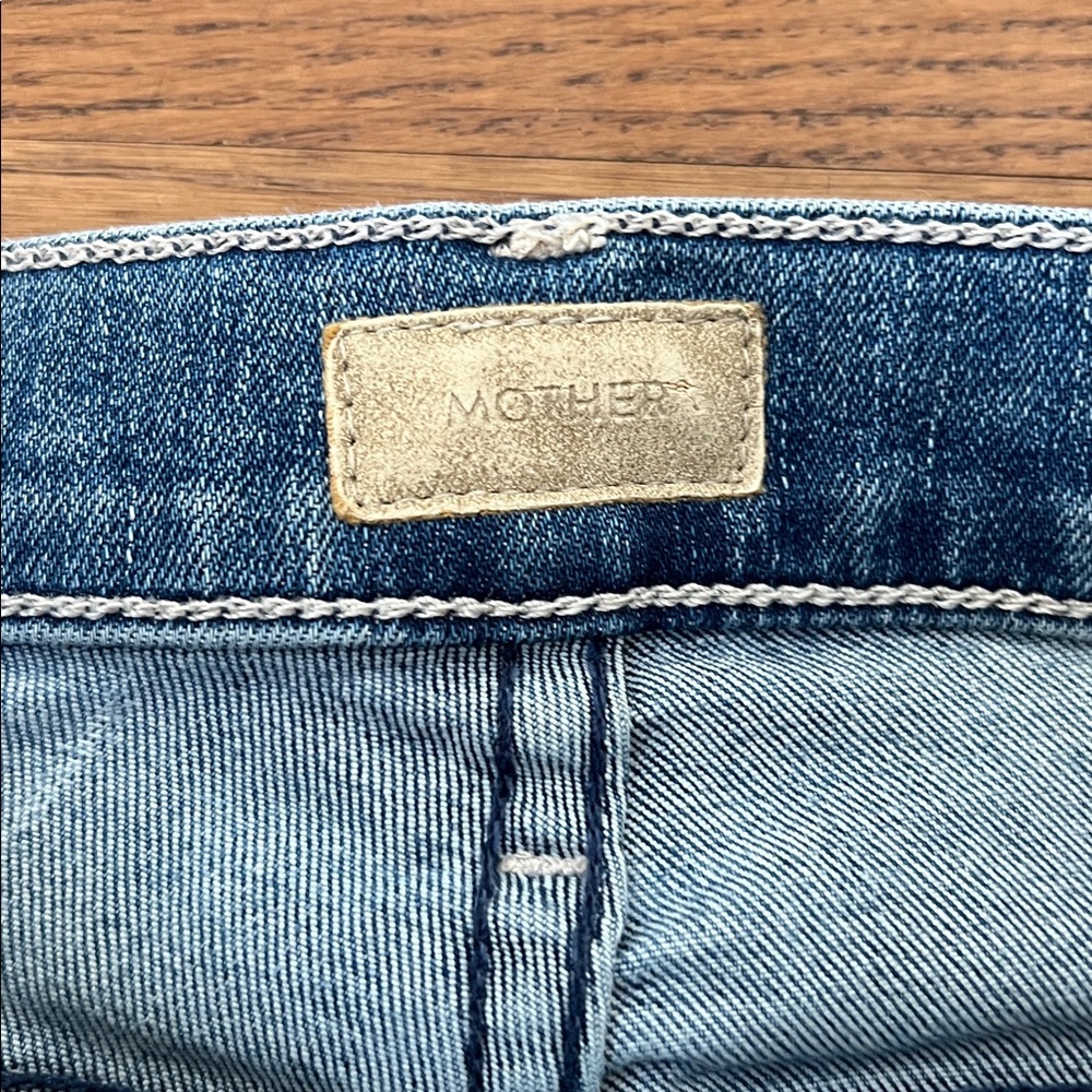 MOTHER Light Blue High-Rise Flare Jeans - Picture 7 of 13